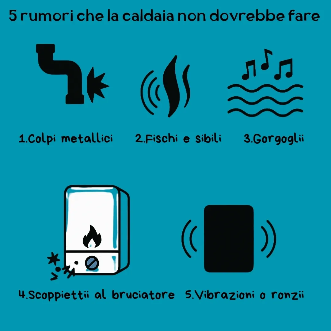 5 rumori che la tua caldaia non dovrebbe mai fare (e cosa potrebbero nascondere)